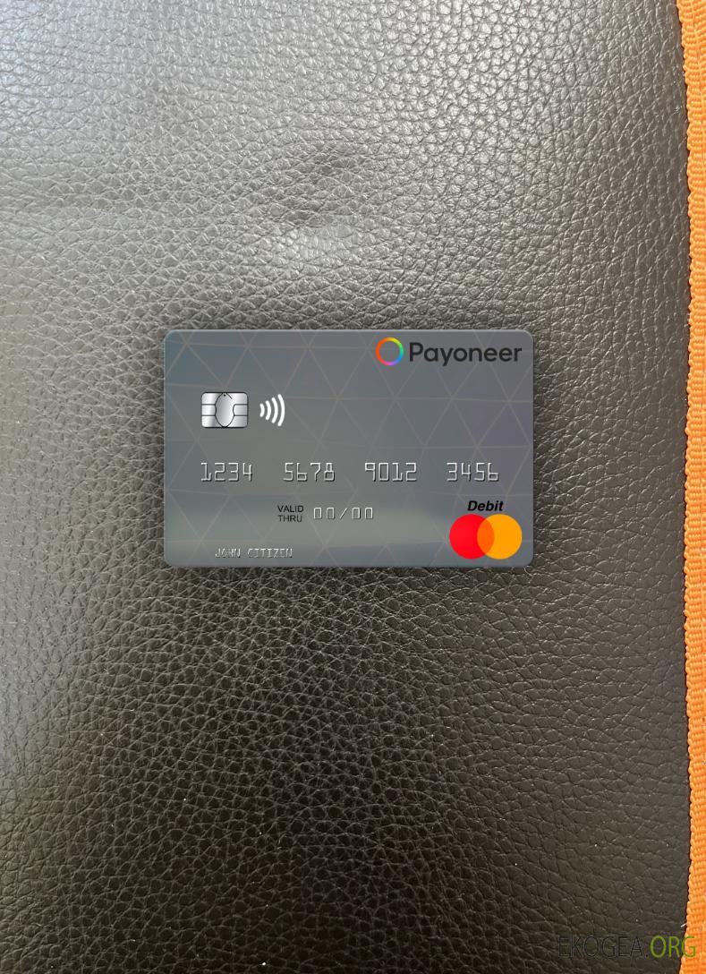 USA Payoneer mastercard photolook recto